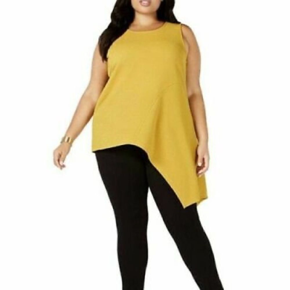 Alfani Graphic Oasis Plus Size Top